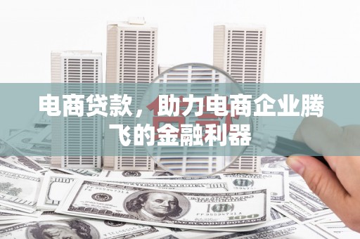 涿州电商贷款，助力电商企业腾飞的金融利器
