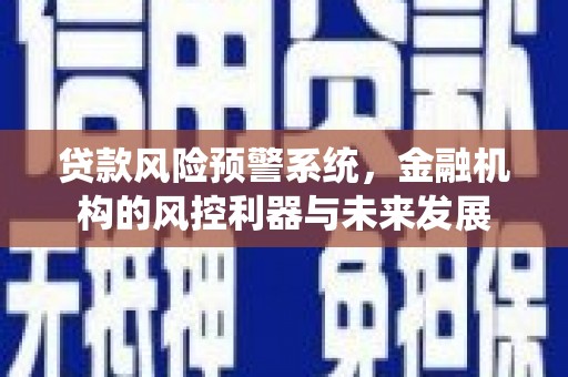 涿州贷款风险预警系统，金融机构的风控利器与未来发展