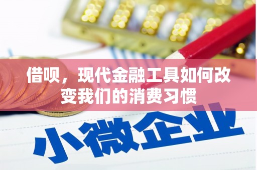 涿州借呗，现代金融工具如何改变我们的消费习惯