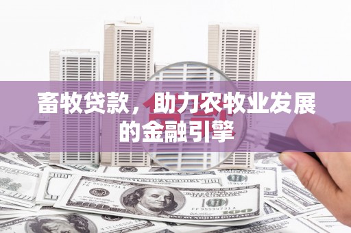 涿州畜牧贷款，助力农牧业发展的金融引擎
