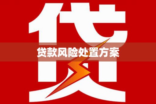 涿州贷款风险处置方案