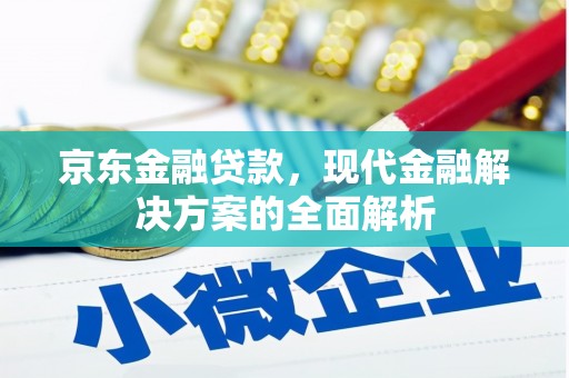 涿州京东金融贷款，现代金融解决方案的全面解析