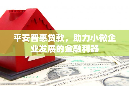 涿州平安普惠贷款，助力小微企业发展的金融利器