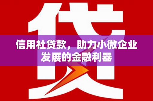 涿州信用社贷款，助力小微企业发展的金融利器