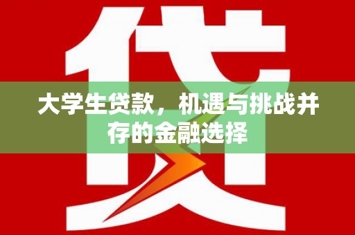 涿州大学生贷款，机遇与挑战并存的金融选择