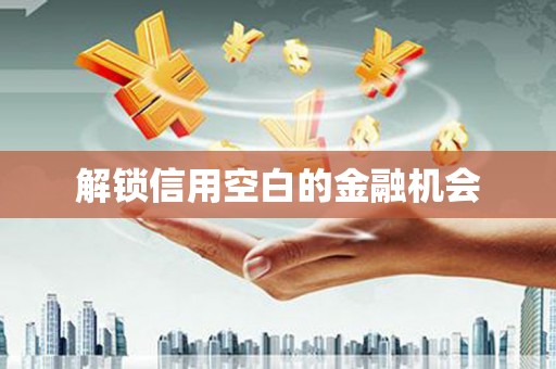 涿州解锁信用空白的金融机会